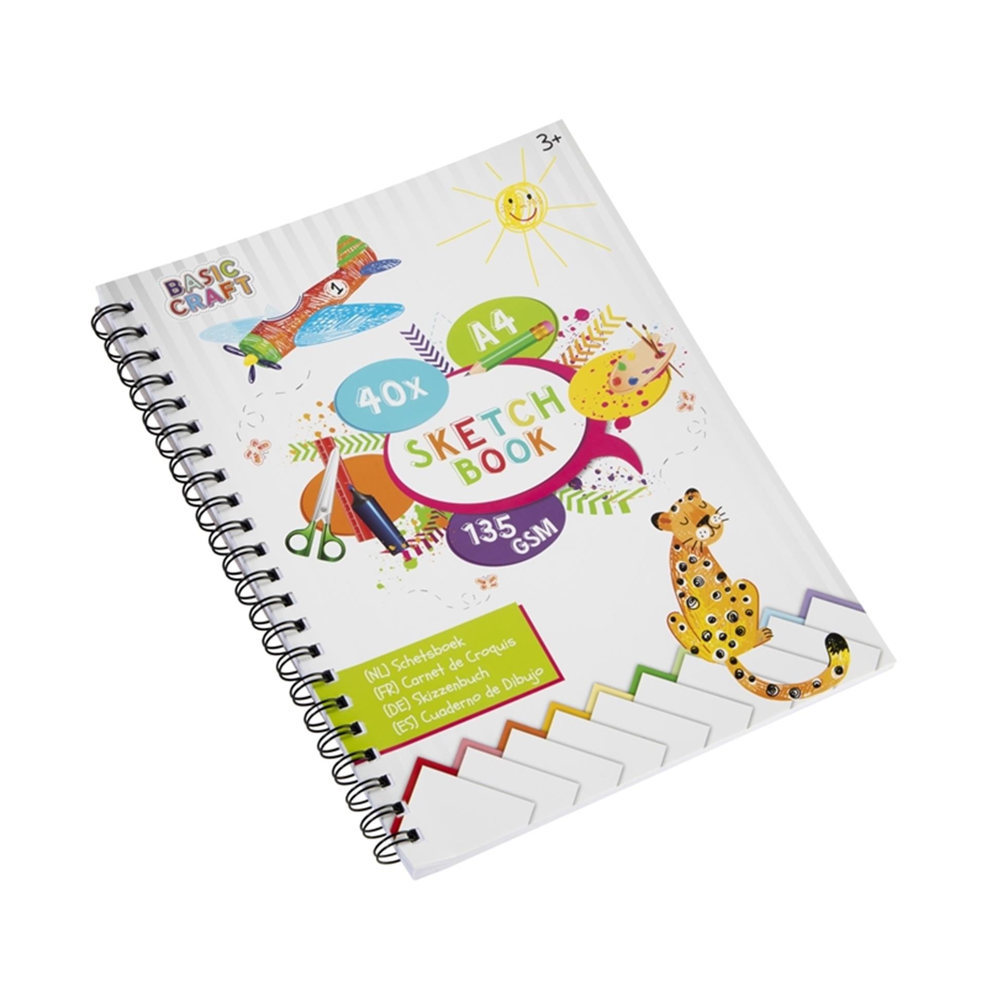 Grafix schetsboek a4, 135 gsm, 40 vel