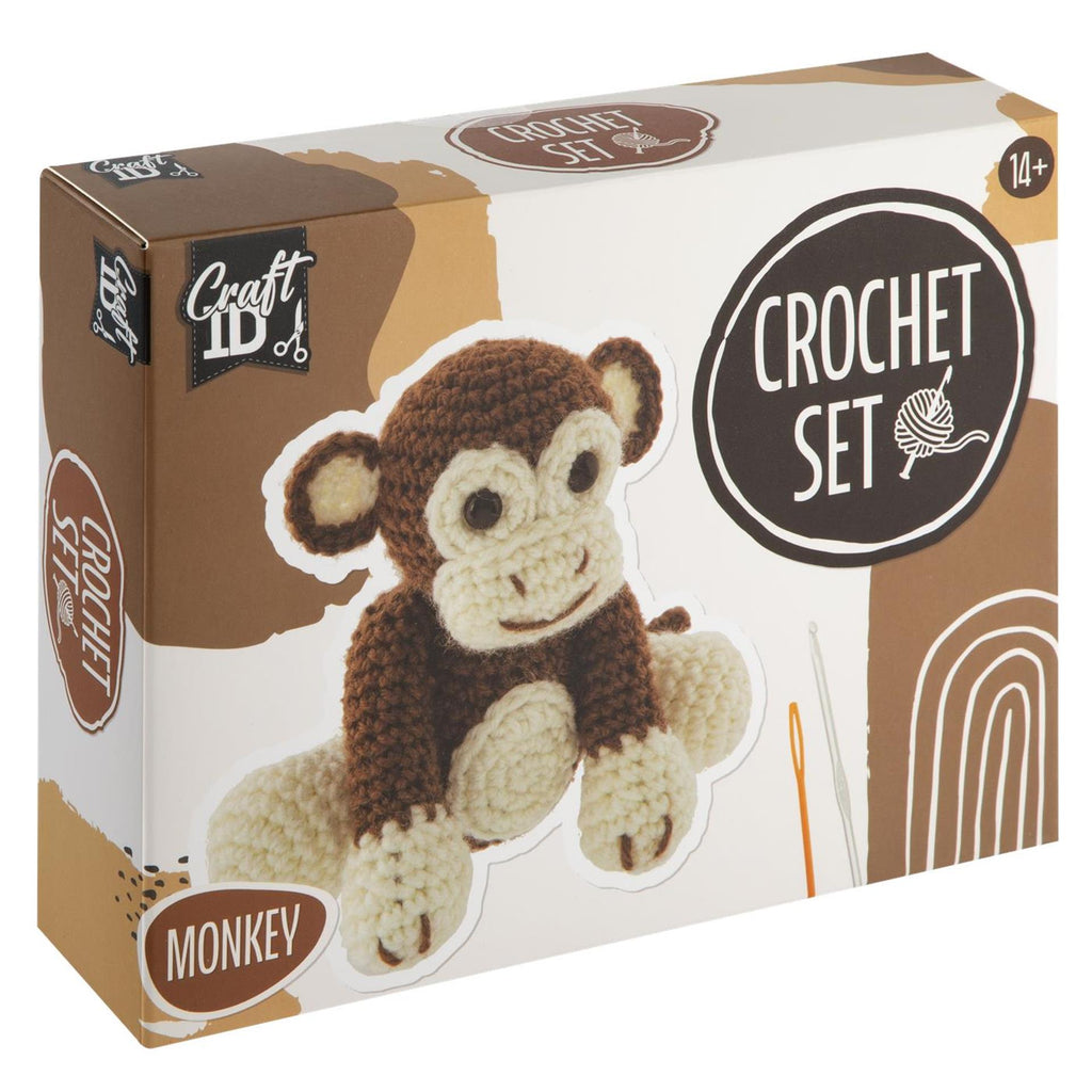 Craft ID - Craft ID Haakpakket aapje - incl. naald en draad