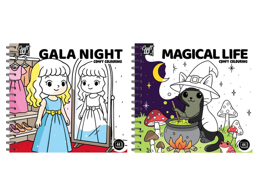 Craft ID - Craft ID Kleurboek cute & comfy - gala night