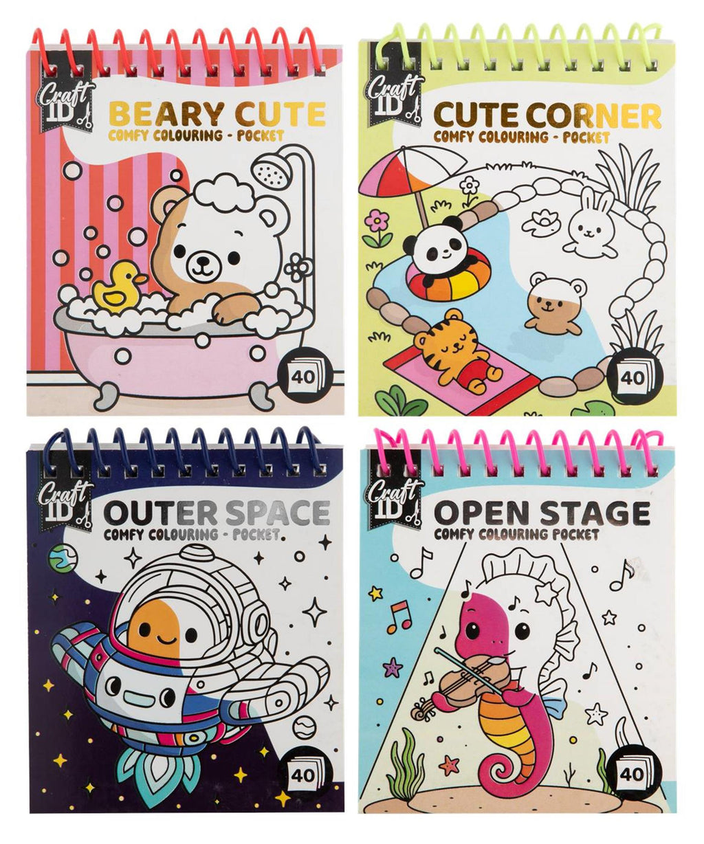 Craft ID - Craft ID Mini makkelijk kleurboek - 40 pagina's