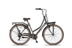 Crown berlin 28 inch 53 cm dames 7v v-brakes grijsbruin