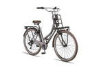Crown berlin 28 inch 53 cm dames 7v v-brakes grijsbruin