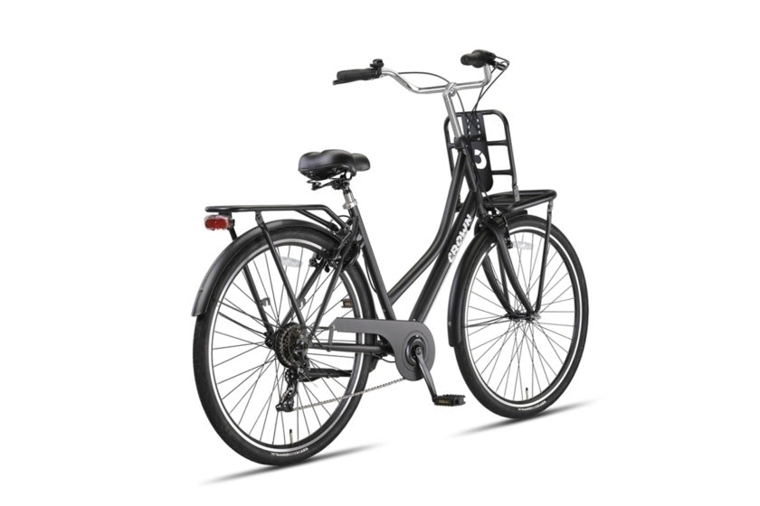 Crown - Crown Berlin 28 inch 53 cm dames 7v v-brakes matzwart