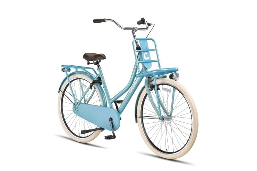 Crown holland 28 inch 53 cm dames terugtraprem lichtblauw