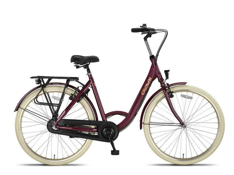 Crown - Crown Rio plus 28 inch 53 cm dames 3v v-brakes bordeaux