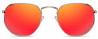 zonnebril unisex goud rood (CWI2413)