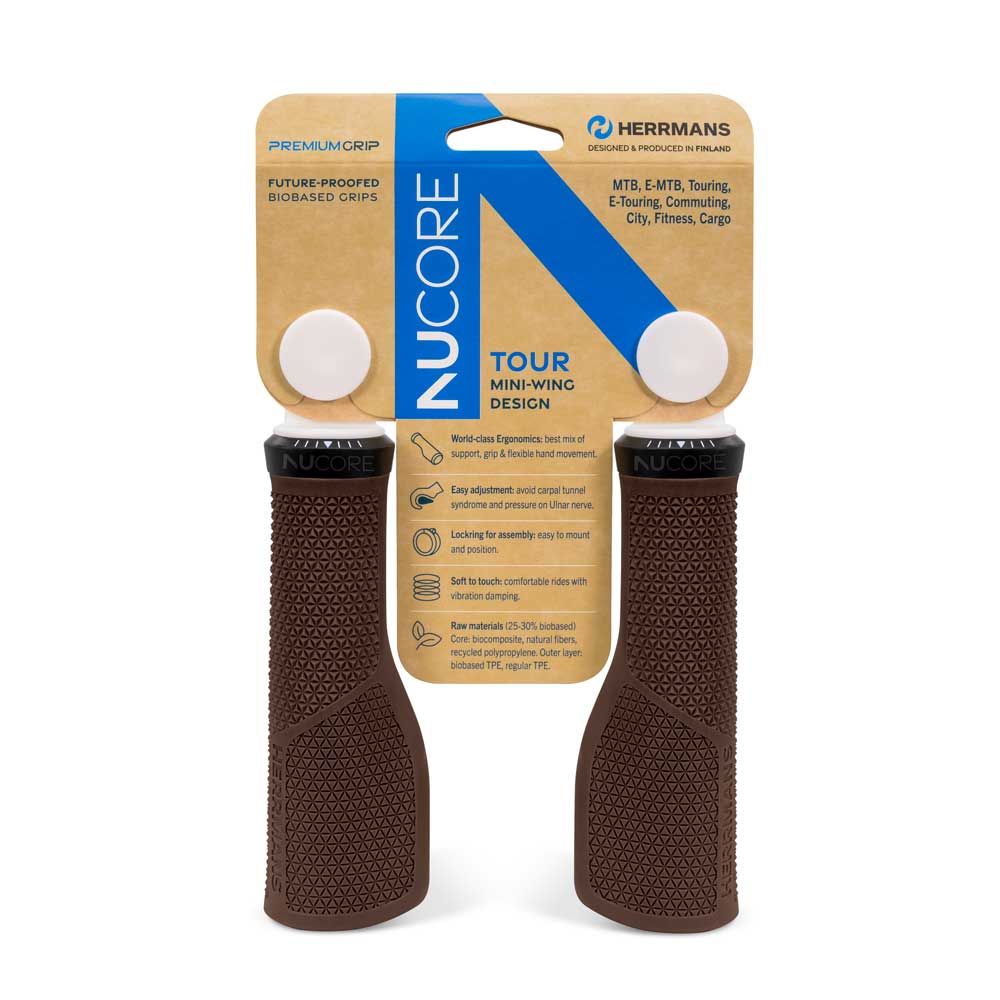 Herrmans - handvatset nucore tour peak 130/130mm bruin