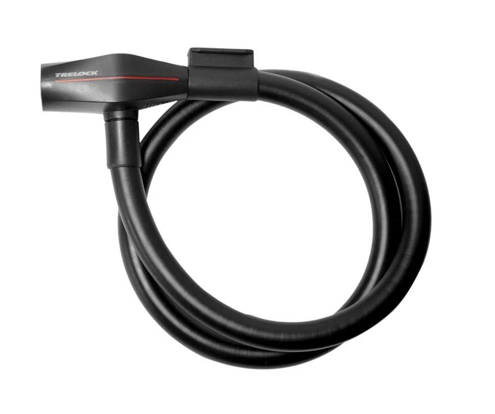 Trelock - ks312 kabelslot 85/12mm zwart