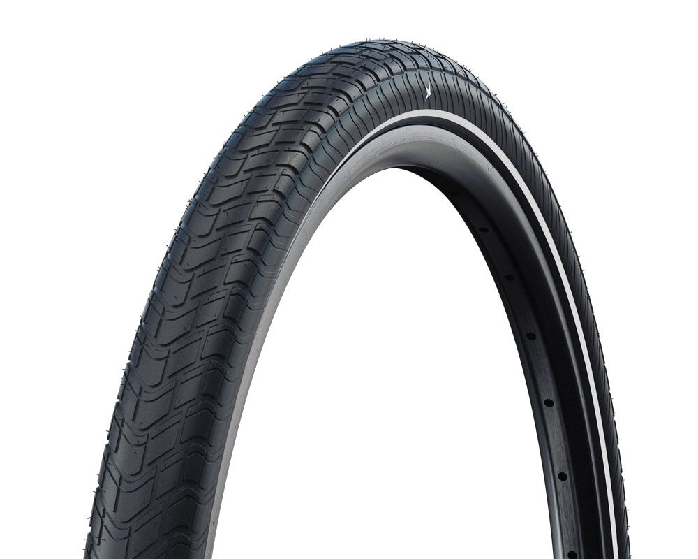 Schwalbe motion big apple - wired - addix green - raceguard - 24x2.15 - black + reflex