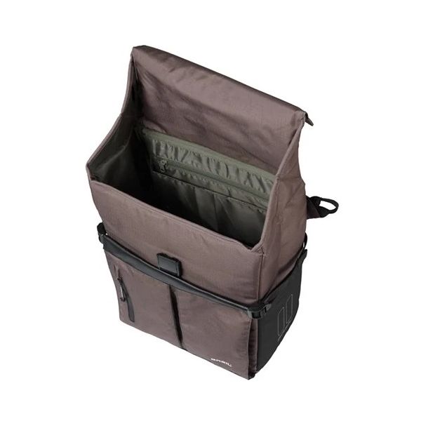 BASIL - BASIL Fietsschoudertas move mik studs 14 liter 14 x 24 x 34 cm - bruin