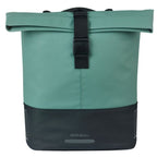 Basil B.V. - B.V. Dubbele fietstas cove mik 28-32l 14 x 29 x 36 cm - groen/zwart