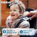 Qibbel - achterzitje air frame zwart