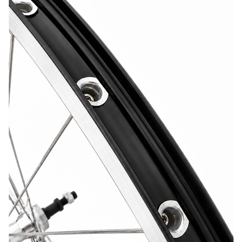 - Achterwiel 28'' aluminium ZAC 2000 zwart geslepen velg - Freewheel - vaste as