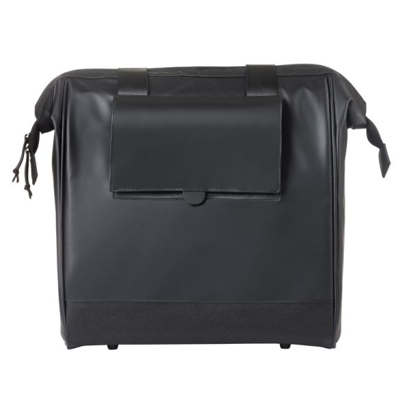 BASIL - BASIL Tas grand tarpaulin shopper zwart mik hooks | 23l