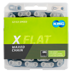 KMC - Ketting x-flat waxed 12/13 speed - 126l - zilver/zwart