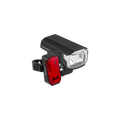 Trelock verlichtingsset lighthammer 80 usb set - 80 lux, zwart