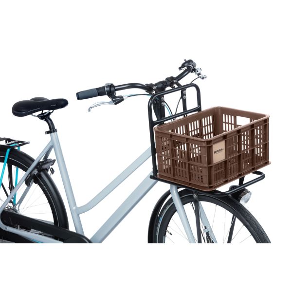 Caisse à vélo Basil S - petite - 17,5 litres - marron