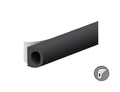 Ellen tochtband d-profiel - zwart - 8x6mm - 7.5m