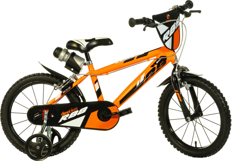 Dino r88 14 inch 24 cm jongens knijprem oranje