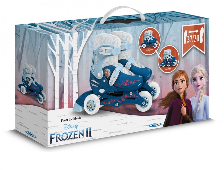 Frozen 2 inline skates hardboot wit blauw maat 27-30