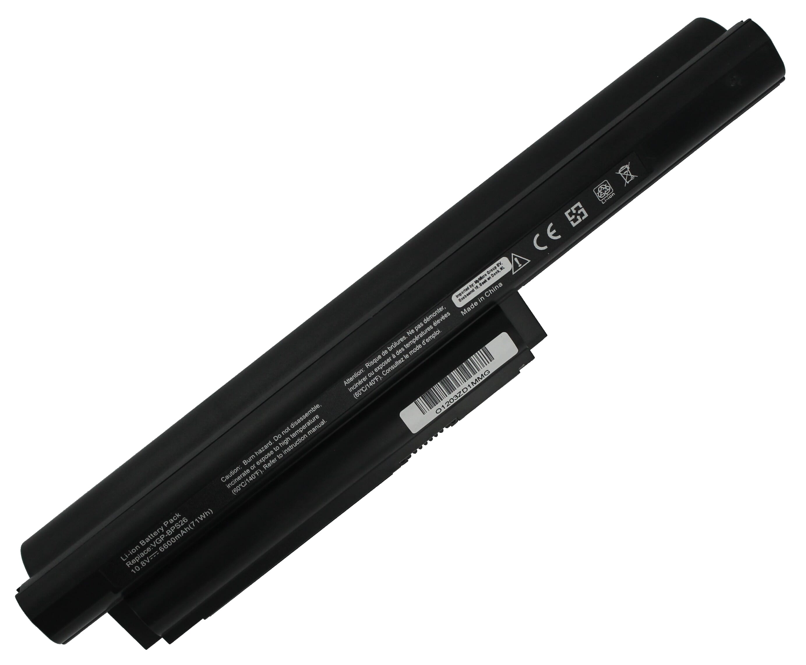 Blu-basic laptop accu 10.8v 6600mah