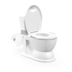 Dolu 2-in-1 XL Educatief Plaspotje met Doorspoeleffect Wit Grijs