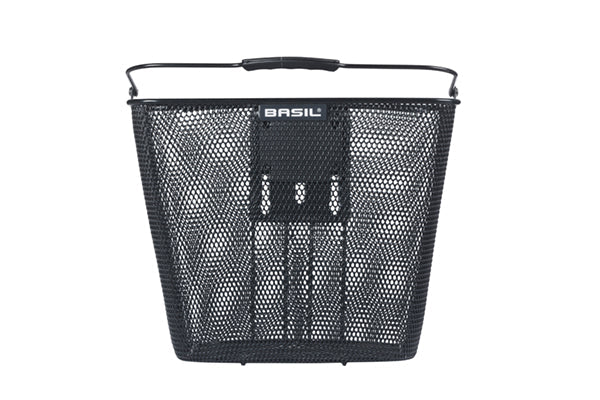 Basil b.v. fietsmand basil bilbao kf bevestiging inclusief stuurpenhouder 26 x 22 x 27 cm - zwart