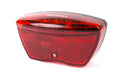 Buzaglo ikzilight achterlicht op drager reflectie e4 en 8 cm. fit 5 tech led rood - bulk