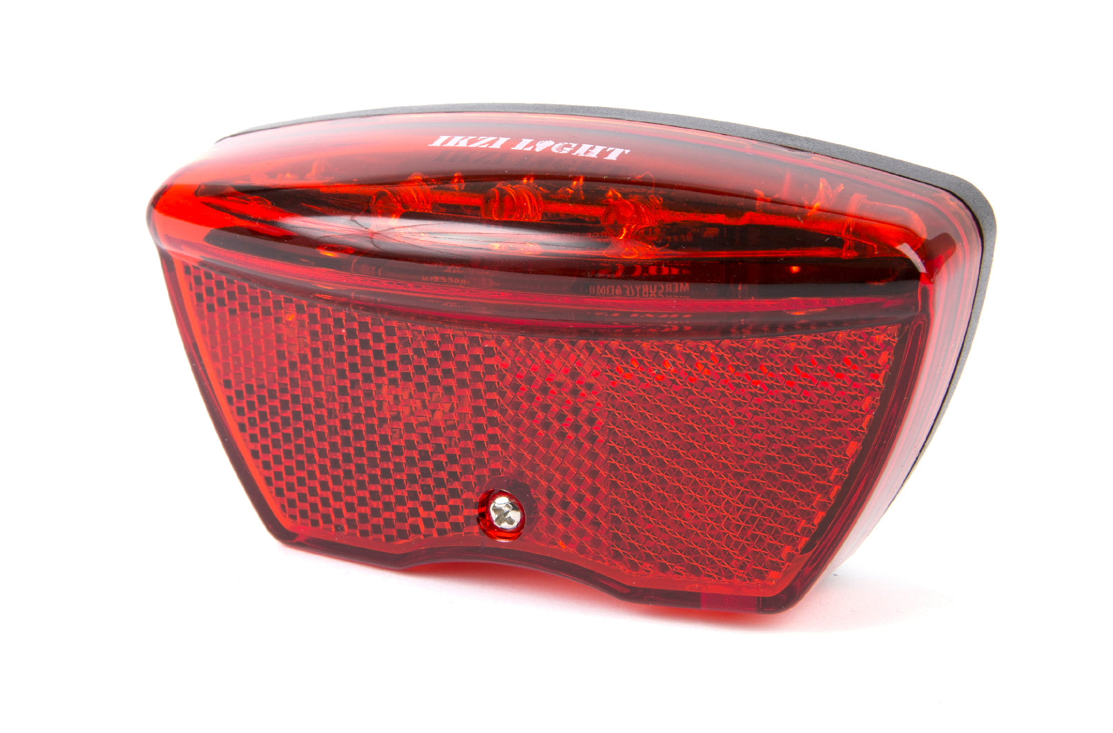 Buzaglo ikzilight achterlicht op drager reflectie e4 en 8 cm. fit 5 tech led rood - bulk
