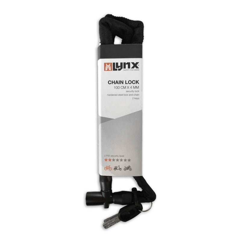 Lynx Chaîne Noire 100cm - Système Auto-Click