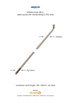 Buzaglo - Buzaglo Spaken 286-14 alpina ø2.00mm fg 2.3 rvs - zilver (144 stuks) 1