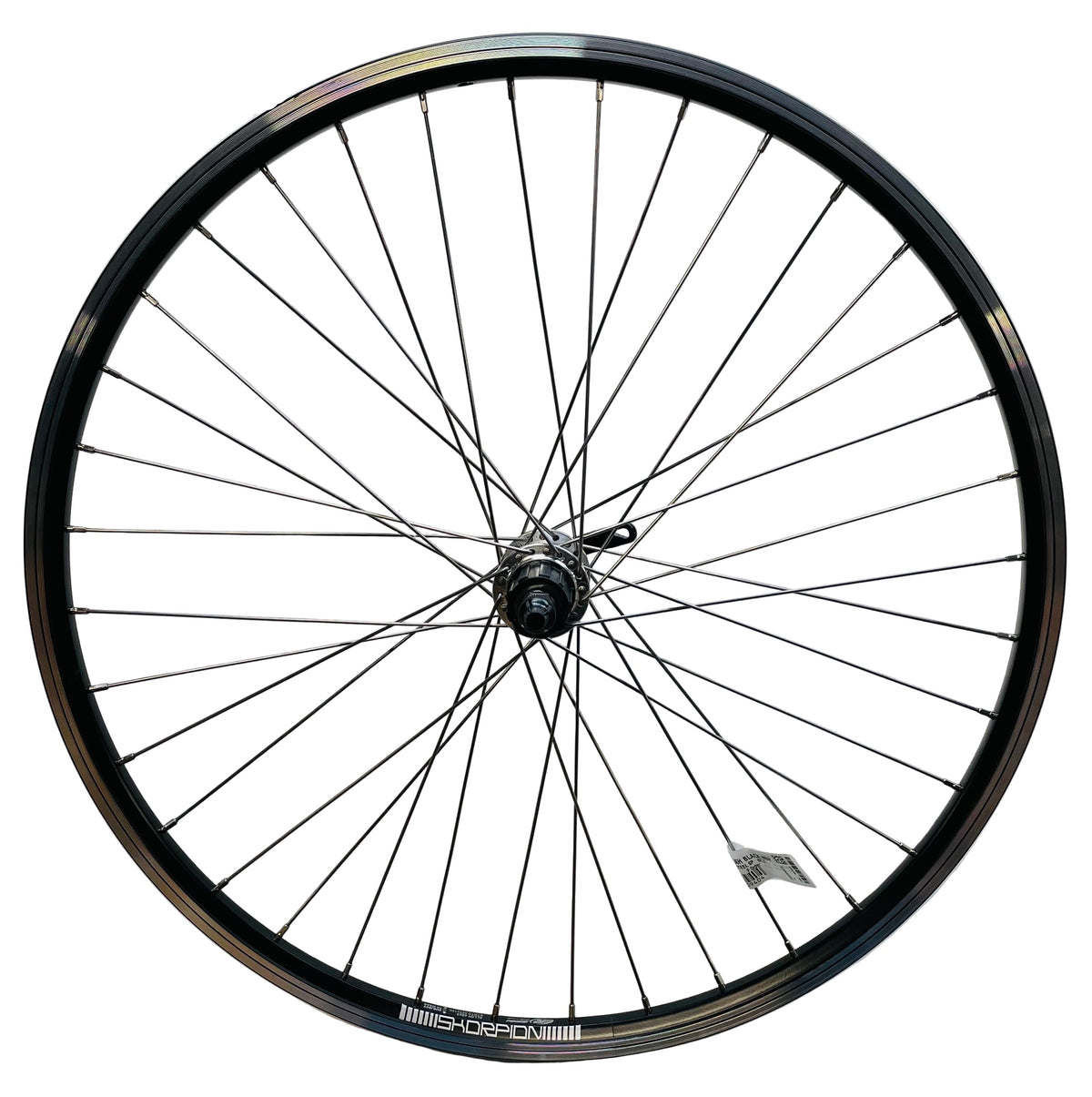 Rodi achterwiel 26 - 559x19 skorpion alu. zwart fm32 qr cassette 8 9
