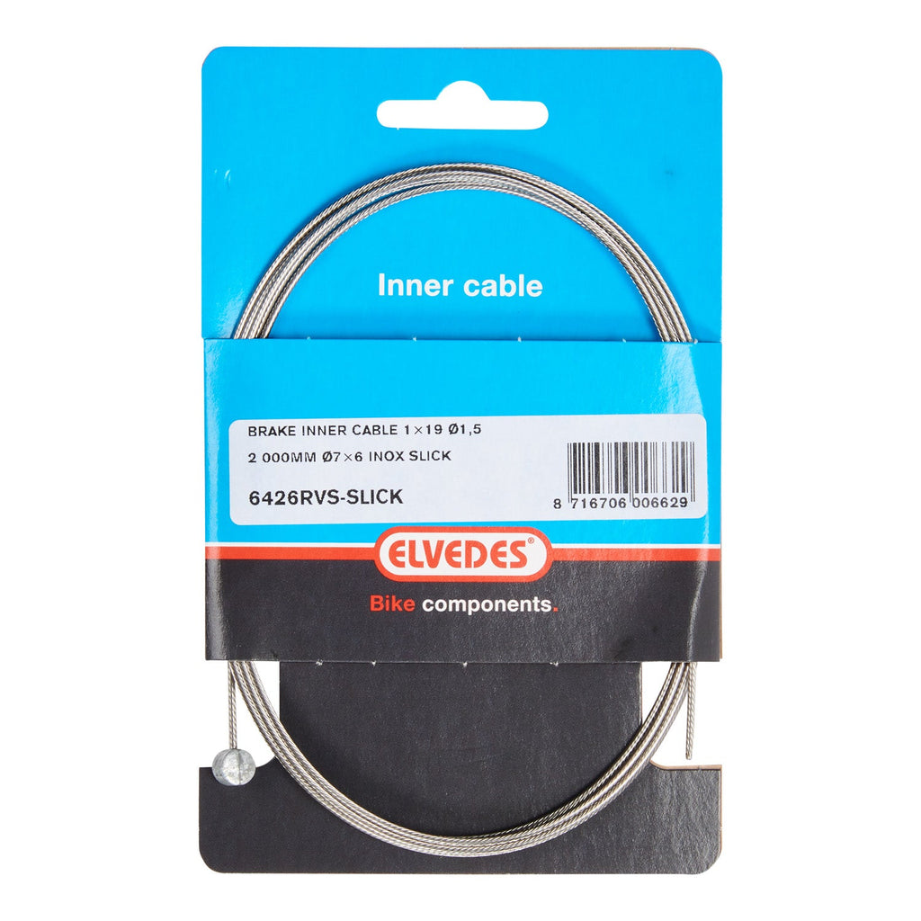 Elvedes cable systems bv elvedes rem binnenkabel 2000mm rvs slick �1,5mm t-nippel