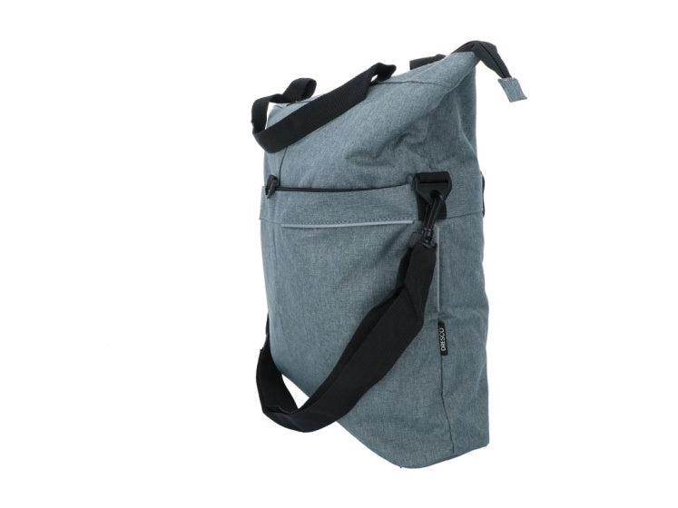 Dresco enkele fietstas en shopper 18 liter grijs