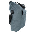 Dresco enkele fietstas en shopper 18 liter grijs
