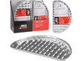 Bbq grillschaal halfrond 32x19cm set a 4 stuks