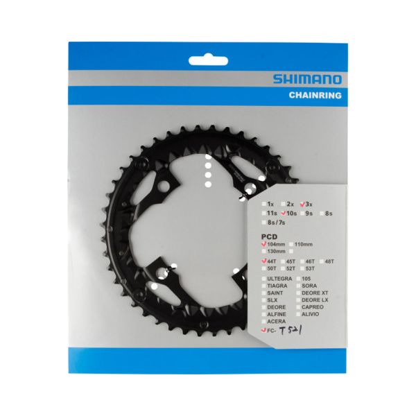 Shimano - | kettingblad | 44t | zwart