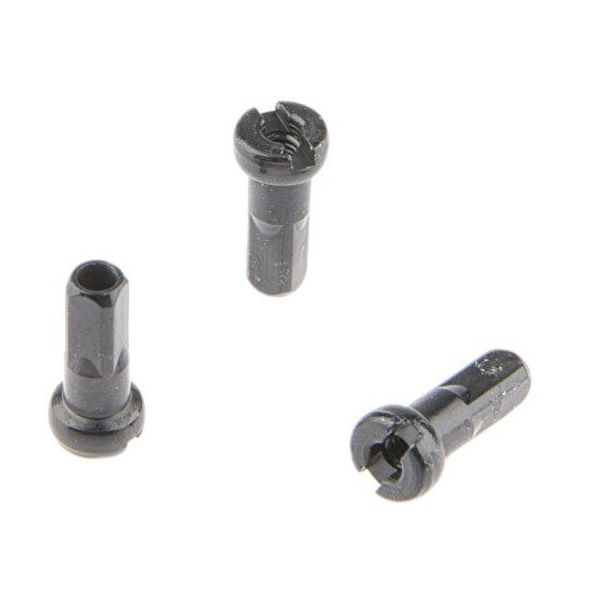 Alpina Écrou de rayon 14G ø4mm / M2.3 / 12,3mm long noir (144 pièces)