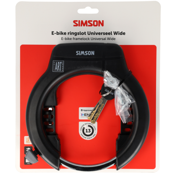 Simson - ringslot universeel wide e-bike insteek 80mm art**