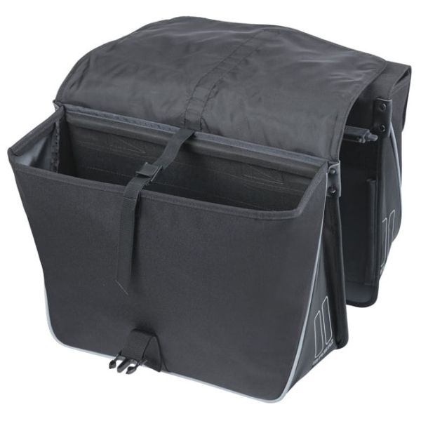Basil tas dubbel 18329 forte mik 35l. zwart