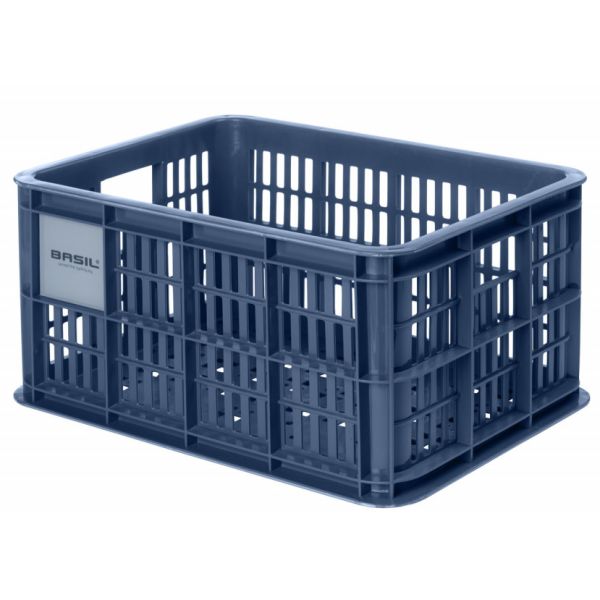 Caisse à vélo Basil S - petite - 17,5 litres - bleue