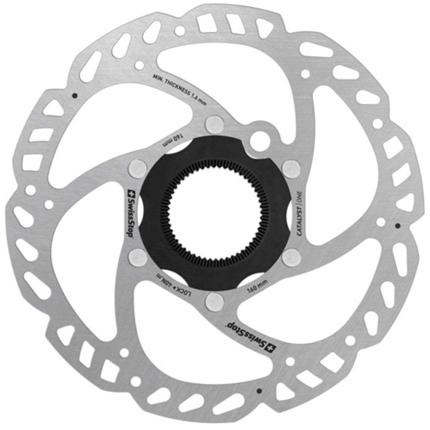 Swissstop remschijf 160mm centerlock catalyst one disc 1