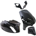 Edge - Plaatset 4-delig voor piaggio zip/zip 2000 2t/4t vanaf bouwjaar 2000 - metallic zwart