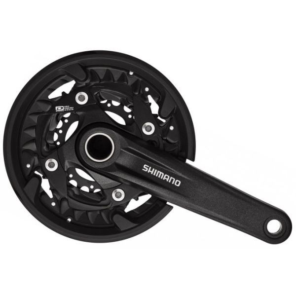 Shimano crankstel mtb 3 x 10 speed fc-mt500 met 175mm crankarm 40-30-22t - zwart