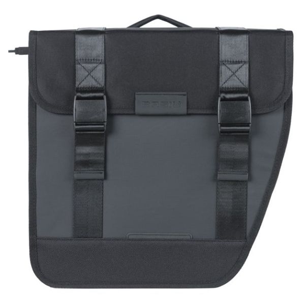 BASIL - BASIL Dubbele fietstas tour waterproof mik 28 liter 14 x 29 x 30 cm (2x) - zwart