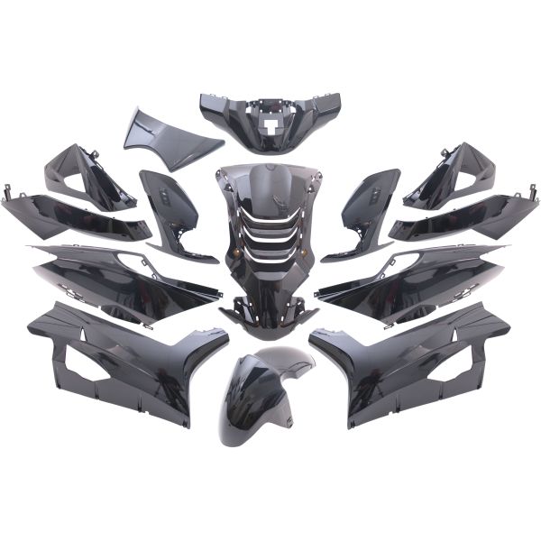 Edge - Plaatset 14-delig voor peugeot speedfight 4 - metallic zwart