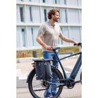 Burgers - new looxs new looxs ® cantos single - enkele fietstas - afneembare fietstas enkel - geschikt voor electrische fietsen – 16,5 liter - schoudertas - zwart