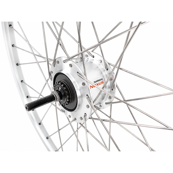 Shimano - Achterwiel 28 inch zac2000 met nexus 7 rollerbrake - rvs spaken - zilver