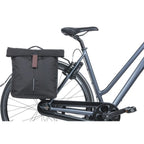BASIL - BASIL Dubbele fietstas city mik 28-32 liter - zwart