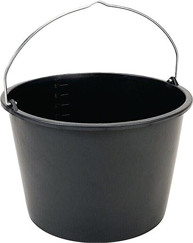 Gripline bouwemmer 20ltr zwart -d